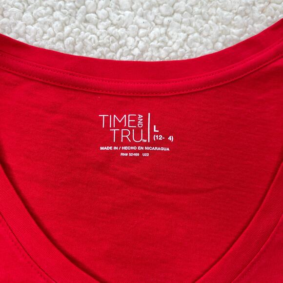 4th of July Red, White and Brew Americana Red Tee Large 12/14 - Picture 3 of 6